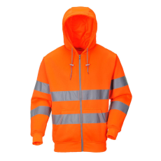 Portwest Hi-Vis zipzáros pulóver (narancs*, L)