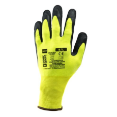Portwest Hi-viz sárga latex mártott szerelő kesztyű