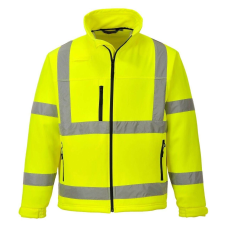 Portwest HiVis Classic Softshell kabát (3L) S424 Sárga láthatósági ruházat