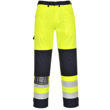 Portwest HiVis Multi-Norm nadrág Yellow/Navy S munkaruha