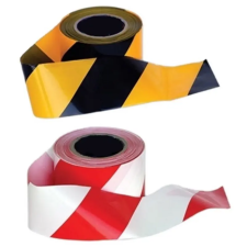 Portwest jelzőszalag, pe, 500m x 75mm, piros/fehér munkavédelem