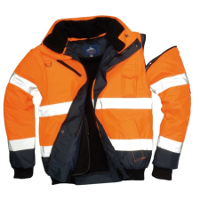Portwest Jól láthatósági bomber dzseki (narancs/tengerészkék, 5XL) láthatósági ruházat
