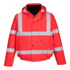Portwest Jól láthatósági bomber dzseki (piros*, XL)