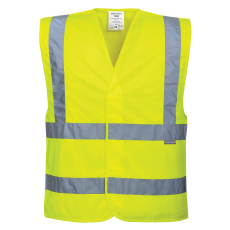 Portwest Jól láthatósági két csíkos mellény (sárga, 4XL/5XL)