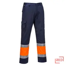 Portwest Jól láthatósági kéttónusú nadrág Orange/Navy L láthatósági ruházat