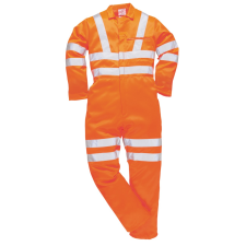 Portwest Jól láthatósági overáll vasúti dolgozók részére (narancs*, 4XL) láthatósági ruházat