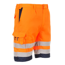 Portwest Jól láthatósági rövidnadrág Portwest E043 narancs - navy láthatósági ruházat