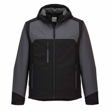 Portwest Kapucnis Softshell kabát Portwest KX362 fekete - szürke munkaruha
