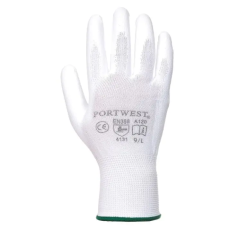 Portwest Kesztyű A120 Tenyérmártott Nylon Fehér M/8