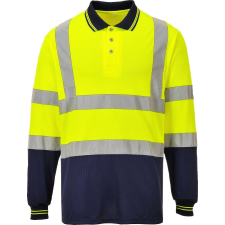 Portwest kéttónusú, hosszú ujjú pólóing S279 XXXL sárga láthatósági ruházat