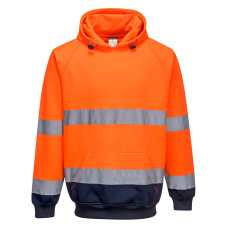 Portwest Kéttónusú kapucnis pulóver Orange/Navy XXL láthatósági ruházat