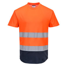 Portwest Kéttónusú Mesh póló Orange/Navy S