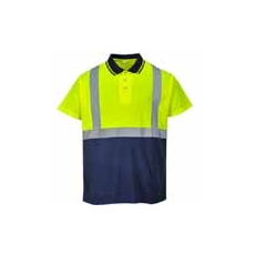 Portwest Kéttónusú pólóing S479 Sárga/Navy XXL méret
