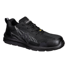 Portwest Kompozit Textil Trainer S1PS ESD SR FO Black/Zoom Grey 43 munkavédelmi cipő