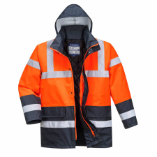 Portwest Kontraszt Traffic kabát (piros/tengerészkék, 3XL) láthatósági ruházat