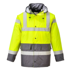 Portwest Kontraszt Traffic kabát (sárga/szürke, XL)