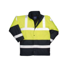Portwest Kontraszt Traffic kabát (sárga/tengerészkék, 5XL)