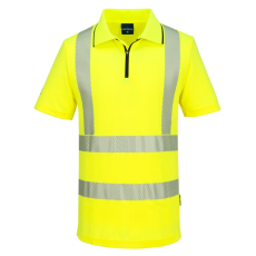 Portwest KX302 KX3 Sport Hi-Vis cipzáras pólóing sárga