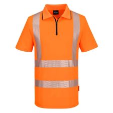 Portwest KX302 KX3 Sport Hi-Vis cipzáros póló S/S láthatósági ruházat