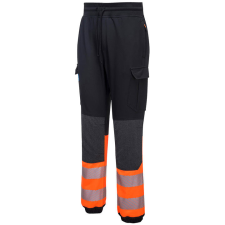 Portwest KX3 Hi-Vis Flexi nadrág (fekete/narancs, M) láthatósági ruházat
