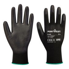 Portwest Latexmentes PU kesztyű - Teljes karton (144 pár) fekete XS védőkesztyű