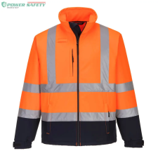 Portwest Láthatósági kontraszt Softshell (3L) - Narancs/Navy láthatósági ruházat