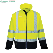 Portwest Láthatósági kontraszt Softshell (3L) - Sárga/Navy láthatósági ruházat
