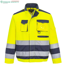 Portwest Lille Hi-Vis kabát - Sárga/Navy láthatósági ruházat