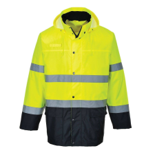 Portwest Lite TwoTone Traffic-S166 fényvisszaverő biztonsági kabát XL sárga láthatósági ruházat