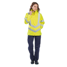 Portwest -LW70 HiVis légáteresztő védőkabát XL sárga láthatósági ruházat