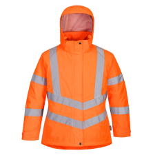 Portwest LW74 Női jól láthatósági téli kabát (narancs, XS) láthatósági ruházat
