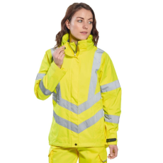 Portwest LW74 Női jól láthatósági téli kabát (sárga, 3XL)