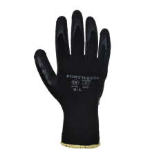 Portwest Mártott latex kesztyű (fekete*, M)