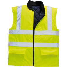 Portwest megfordítható Hi-Vis hővédő mellény, S469 L sárga