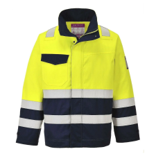 Portwest MODAFLAME MV25YNRL Hi-Vis kabát, sárga/fekete, L-es méret munkaruha