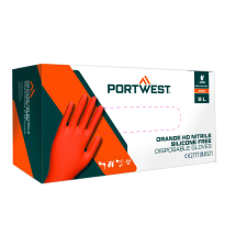 Portwest Orange HD egyszerhasználatos kesztyű (Pk100) védőkesztyű
