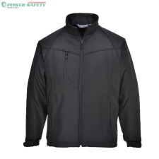 Portwest Oregon férfi softshell dzseki (3L) - Fekete munkaruha