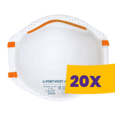 Portwest P100 A FFP1 porálarc 20db (Karton - 16 csomag)