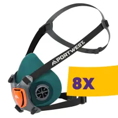 Portwest P431 Szilikon fél maszk (Karton - 8 db)