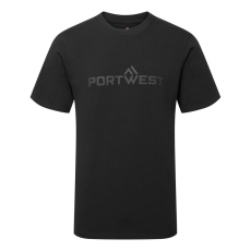 Portwest pamut póló S/S fekete XXXL