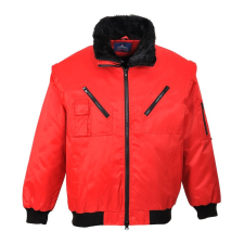 Portwest PJ10 Pilóta dzseki *PIROS* férfi kabát, dzseki