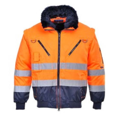 Portwest PJ50 Hi-Vis 3 az 1-ben Pilóta dzseki narancs-navy