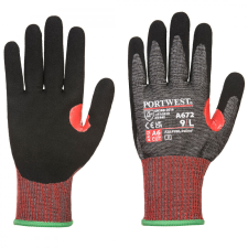 Portwest Portwest AHR13 F Dark Nitrile Cut kesztyű védőkesztyű