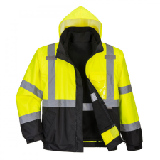 Portwest Portwest Hi-Vis prémium 3 az 1-ben bomber kabát láthatósági ruházat