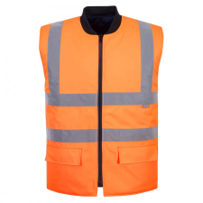 Portwest Portwest Jól láthatósági kifordítható bélelt mellény láthatósági ruházat