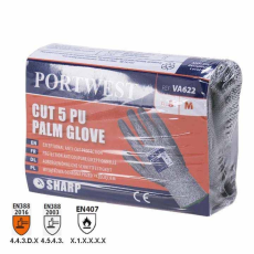 Portwest PU tenyérmártott vágásbiztos kesztyű, automatákhoz