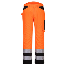 Portwest PW241 Hi-Vis Nadrág (narancs/fekete, 28) láthatósági ruházat