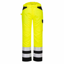 Portwest PW241 jól láthatósági munkásnadrág sárga - fekete láthatósági ruházat