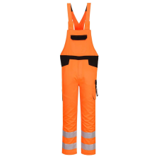Portwest PW244 Hi-Vis mellesnadrág (narancs/fekete, L) láthatósági ruházat
