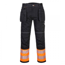Portwest PW307 PW3 Hi-Vis Class 1 Holster nadrág (narancs/fekete, 38) láthatósági ruházat